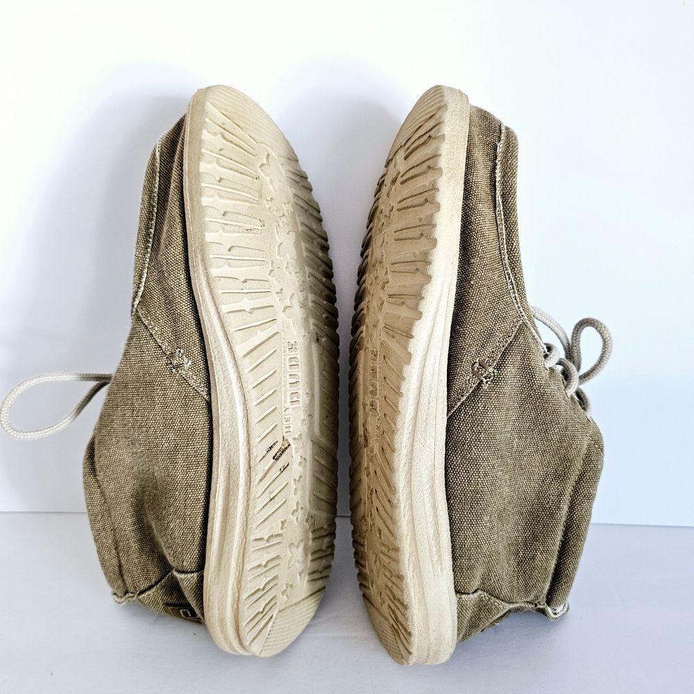 Mens Hey Dude Wally B Stretch Beige Canvas Loafers Shoes 8‎ Gorpcore Minimalist - Picture 6 of 8